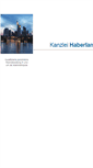 Mobile Screenshot of kanzlei-haberland.de